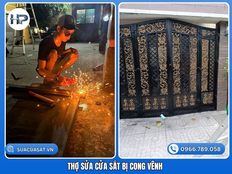 Nguyên Nhân Phổ Biến Cần Sửa Cửa Sắt Bị Cong Vênh
